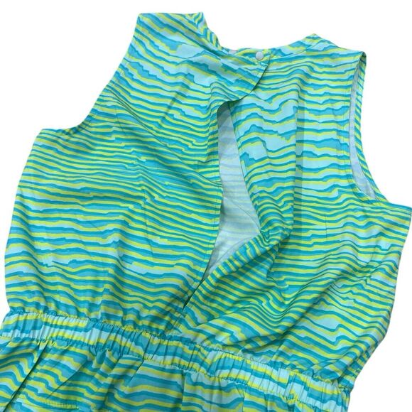 Zella Girl Green Wave Sleeveless Kids' Getaway Short Romper XL - Picture 2 of 3